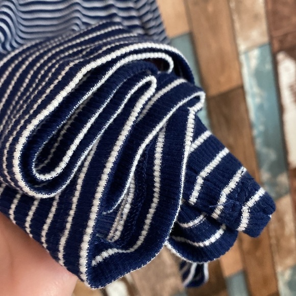 a.n.a. Blue striped turtle neck top - Picture 12 of 14